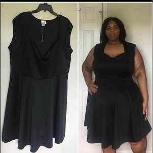 4x black dress